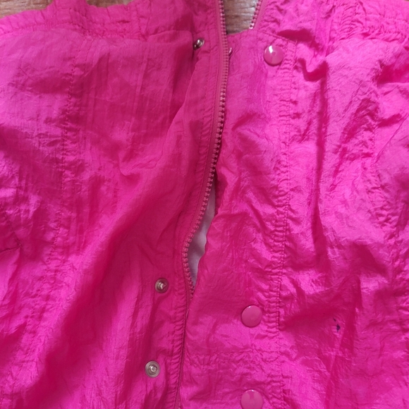 Vintage Westside Windbreaker Jacket Sz M Pink Retro 80s/90s - Picture 11 of 11
